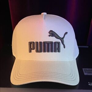 Puma Cream Cap with Black Logo